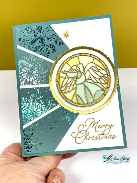 Su Snowflake Magic Dsp, Stampin Up Snowflake Magic Dsp, Stampin Up Christmas Cards 2023-2024, Leeann Greff, Nativity Cards, Homemade Holiday Cards, Vellum Cards, Stamped Christmas Cards, Simple Christmas Cards