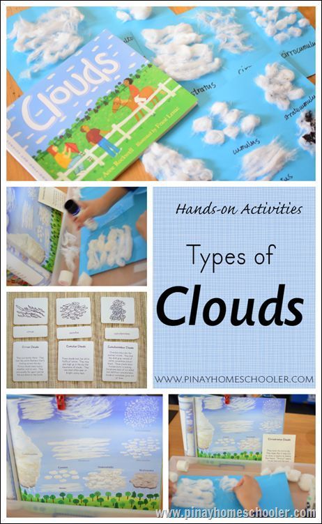 Types of Clouds FREE printables and ideas Cloud Activity, Clouds For Kids, Weather Unit Study, Types Of Clouds, Cloud Activities, Weather Activities For Kids, Preschool Weather, Montessori Science, Weather Crafts