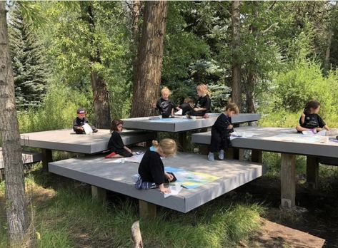 Park Architecture, Aspen Art Museum, Aspen Art, Outdoor Learning Spaces, Areas Verdes, Playground Design, Outdoor Classroom, Backyard Playground, Street Furniture