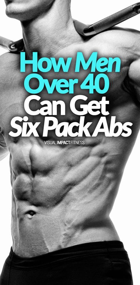 No doubt it is tougher to get six packs abs at 40 and beyond compared to when you are younger. Here's a video of 5 tips to help men over 40 get six pack abs. via @rustymoore Fitness Body Men, Six Pack Abs Men, Workout Man, Sixpack Workout, Six Pack Abs Workout, Ab Workout Men, Ripped Abs, Abs Challenge, 6 Pack Abs