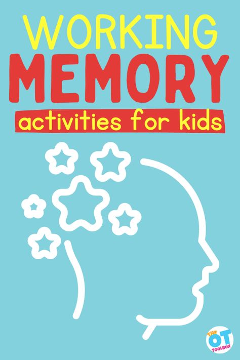 Working Memory Worksheets, Working Memory Activities For Kids, Working Memory Activities, Impulse Control Worksheets, Improve Working Memory, Auditory Processing Activities, Executive Functioning Activities, Hand Strengthening Activities, Memory Strategies