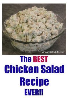 The Best Chicken Salad, Best Chicken Salad, Best Chicken Salad Recipe, Chicken Salad Recipe Easy, Chicken Salad Recipe, Chicken Salad Sandwich, Best Chicken, Easy Salad Recipes, Chicken Salad Recipes