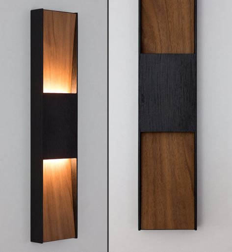 "Superb design and classic-luxurious looking of DUALITY Walnut Wall Light will fit in almost every home interior, office or catering spaces. It is European oak and American walnut handcraft, sanded and oiled to get a smooth look. Universal voltage range 100-240VAC, works in all countries. Details: * Includes LED power supply * Warm white LED light (2700K) * Wattage: 3W * Lumens: 320 lm * Rated Life: 30000 Hours * Aluminum profile inlay with white matt cover * Dimensions: 98mm x 450mm x 35mm (3.6\" x 17.7\" x 1.37\") * Hardwired * Made of walnut, oak and mdf * Indoor use only Please note: every wood piece is unique and has different grain pattern and color tone. It may have minor cracks, splits, knots that do not affect lamp's functionality in any way. Wood piece may also have some darker w Wooden Lamps Design, Walnut Wall, Faux Walls, Interior Office, Wooden Lamp, American Walnut, White Led Lights, Wood Light, Light Sconces