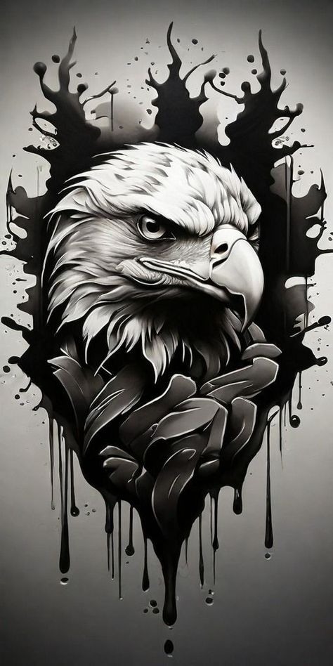 Eagle Head Tattoo Design, Egal Tattoo, Eagle Neck Tattoo, Eagle Shoulder Tattoo, Head Tattoo Design, Eagle Head Tattoo, Bald Eagle Tattoos, Harley Tattoos, Karma Tattoo