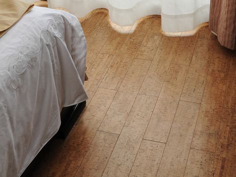 Cork Flooring - Silver Birch (Beveled Edge) - Bedroom - by iCork Floor | Houzz IE Cork Bedroom, Floor In Bedroom, Cork Floor, Falling Water House, Bamboo Floor, Best Home Design, Floating Floor, Cork Flooring, Silver Birch