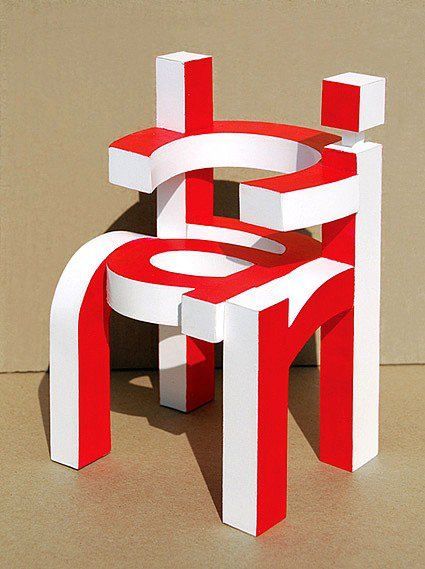 Weird Furniture, Crown Ideas, Industry Design, 3d Type, Graphic Design Collection, 3d Typography, Deco Originale, Design Industrial, Text Art