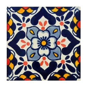 Talavera Tile Mexican Inspiration, Colorful Tiles, Tin Mirrors, Condo Decor, Mexican Talavera Tile, Talavera Tile, Printed Tile, Mexican Ceramics, Mexican Tile