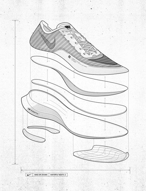 Footwear Design Portfolio, Tech Drawing, Concept Sneakers, Product Sketches, Sports Fashion Design, Sneakers Sketch, Bottle Drawing, Running Shoes Design, Shoe Sketches