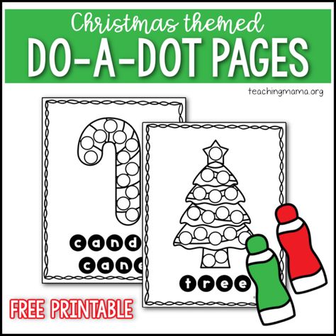 Christmas Activities For Toddlers, Teaching Mama, Christmas Party Activities, Dot Marker Activities, Elves Gift, Dots Free, Do A Dot, Easy Christmas Gifts, Christmas School