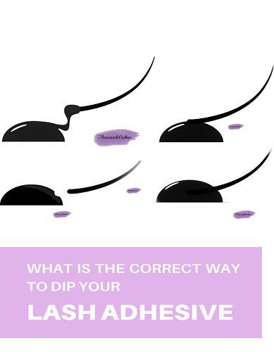 What is the correct way to dip your eyelash into the adhesive?Since a lot of lash artists have questions regarding their client’s retention, I figured I would make a post regarding one of the factors that can affect your client’s retention the most. How you use your lash adhesive. Remove Lash Extensions, Esthetics School, Lash Book, Eyelash Extension Training, Extension Training, Lash Extensions Styles, Lash Salon, Artist Tips, Lash Growth