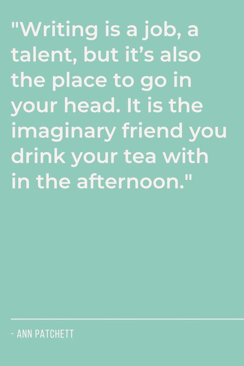 Ann Patchett's quote beautifully captures the multifaceted nature of writing. Firstly, she acknowledges writing as a "job" and a "talent," recognizing the professional and skill-based aspects of the craft. However, she delves deeper, portraying writing as a personal sanctuary – a "place to go in your head." This aspect of writing emphasizes its introspective and escapist qualities. Writing Is My Therapy Quotes, Write It Down Quotes, Inspirational Writing Quotes, Writing Toolkit, Writer Advice, Writing Encouragement, Writing Motivation Quotes, Writing Quotes Inspirational, Stem Student