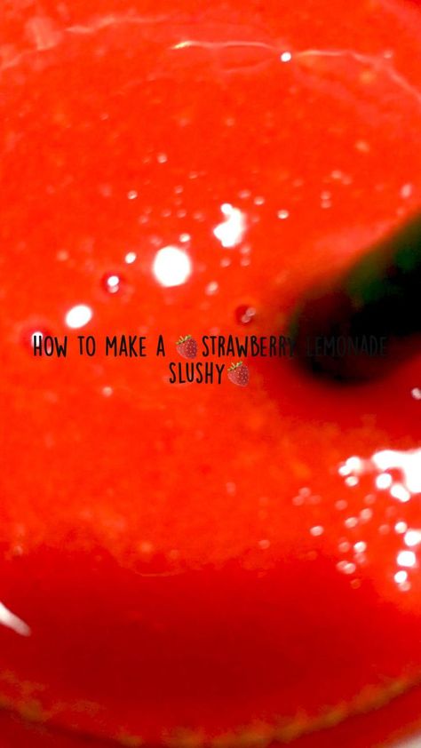 How to make a 🍓strawberry lemonade slushy🍓 in 2022 | Smoothie drink recipes, Summer drink recipes, Fun baking recipes Slushie Recipe, Summer Drink Recipes, Smoothie Drink Recipes, Refreshing Drinks Recipes, Delicious Drink Recipes, Starbucks Drinks Recipes, Homemade Drinks, Smoothie Bowl Recipe, Easy Smoothie Recipes