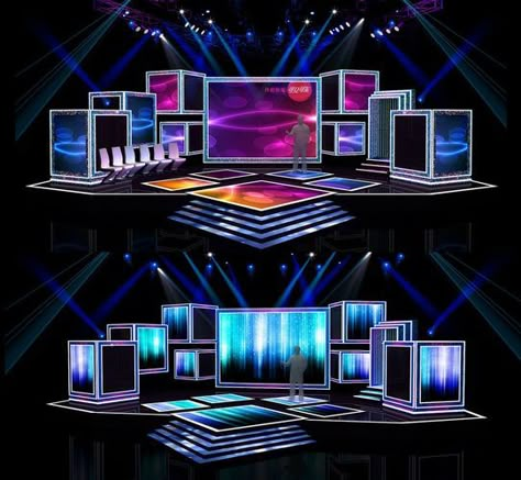 If my concept was more modern-based, this would be quite good, however, my concept doesn't suit this type of staging. Sitemap Design, Conference Stage, Stage Backdrops, Concert Stage Design, Stage Design Ideas, Tv Set Design, Stage Designer, Stage Set Design, Church Stage Design