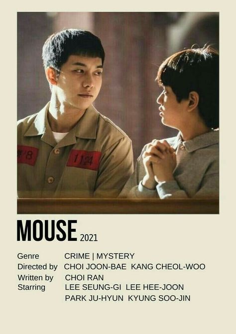 Mouse Kdrama Poster, Mouse Drama, Poster Polaroid, Most Handsome Korean Actors, Korean Tv Shows, Learn Korea, Korean Drama Series, Korean Words Learning, Film Posters Minimalist