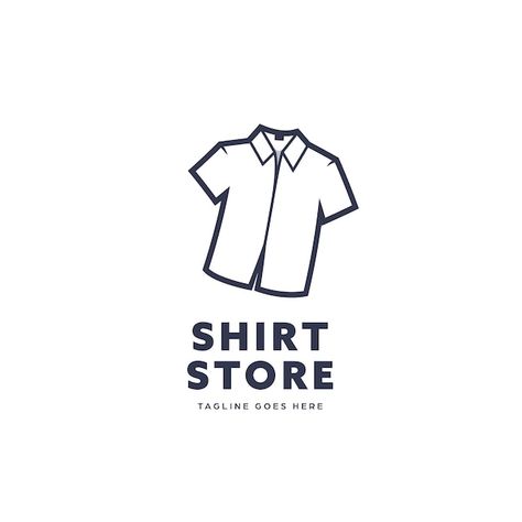 White work shirt store logo icon templat... | Premium Vector #Freepik #vector #shirt-logo #shirt-design #clothes-design #t-shirt Clothing Store Logo, White Work Shirt, Natty Light, Sewing Logo Design, Shirt Tales, Clothing Logo Design, App Design Layout, Sewing Logo, Icon Template