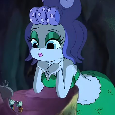 Calla Maria Cuphead, Cala Maria Pfp, Cala Maria Cuphead Show, Cala Maria Icon, Cuphead Mermaid, Cala Maria Fanart, Cala Maria Cuphead, Devil's Due, Cuphead Fanart