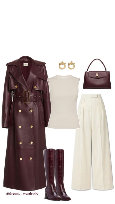 Beige burgundy combo outfit inspo for winter Outfit Inspo For Winter, Burgundy Top Outfit, Burgundy Outfit, Winter Outfit Ideas, Beige Outfit, Burgundy Top, Outfit Inspo Casual, Winter Outfit, Autumn Winter Fashion