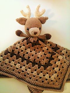 Woodland Animals Crochet Baby Blanket Pattern, Reindeer Lovey Crochet, Crochet Deer Blanket Pattern Free, Woodland Lovey Crochet Pattern, Deer Lovey Crochet Free Pattern, Free Deer Crochet Pattern, Lovies Crochet Free Pattern, Woodland Crochet Baby Blanket, Free Crochet Lovey Pattern