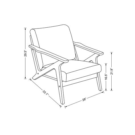 Omax Decor Zola Lounge Chair - Bed Bath & Beyond - 23527124 Wood Frame Loveseat, Wood Frame Arm Chair, Chair Making, Wooden Lounge Chair, Wood Chair Design, Furniture Design Sketches, Mid Century Modern Lounge Chairs, Upholstery Armchair, Furniture Design Chair