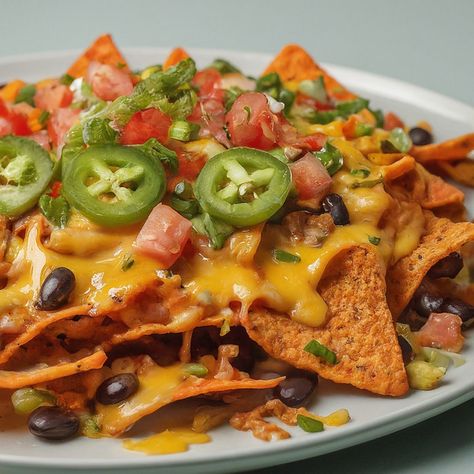 Cheesy Doritos Nachos Recipe - Instacart Loaded Doritos Nachos, Doritos Nachos Recipe, Dorito Nachos, Meatless Nachos, Sweet Chili Doritos, Nachos Recipes, Chopped Vegetables, Doritos Nachos, Hearty Snacks