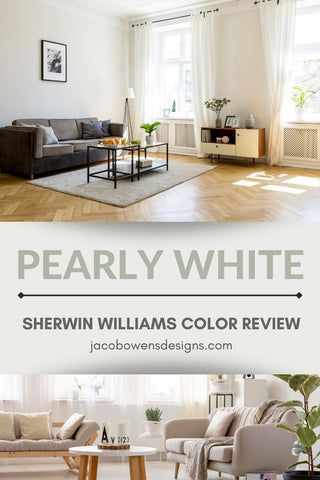 Sherwin Williams Pearly White Color Review Pearly White Sherwin Williams Walls, Pearly White Sherwin Williams Cabinets, Sherwin Williams Pearly White Walls, Sw Pearly White Walls, Pearly White Sherwin Williams, Sw Pearly White, Sherwin Williams Pearly White, White Sherwin Williams, Sherman Williams