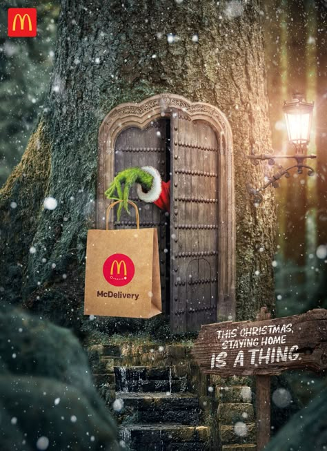 Mcdonalds Christmas, Christmas Advertising Design, Christmas Ads, Iconic Christmas, Christmas Advertising, Christmas Campaign, Social Media Advertising Design, Ad Of The World, Holiday Campaign