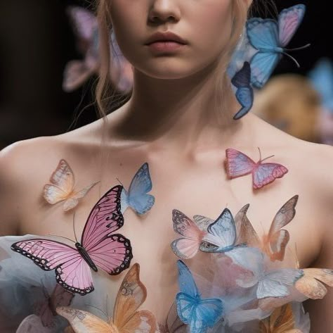 Junk Kouture, Butterfly Inspiration, Butterfly Clothes, Nature Outfits, Butterfly Aesthetic, Butterfly Costume, Butterfly Fashion, Theme Dress, Fashion Themes