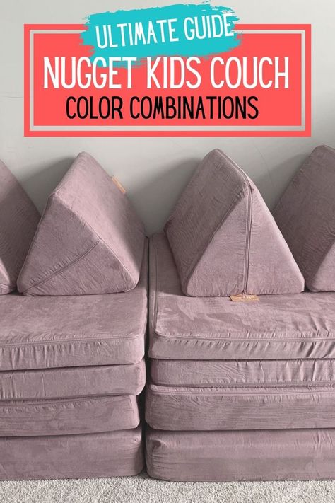 Nugget Couch Color Combos, Nugget Color Combos, Nugget Couch, Kids Couch, Boys Playroom, Sensory Rooms, Aesthetic Space, Good Color Combinations, Toddler Development