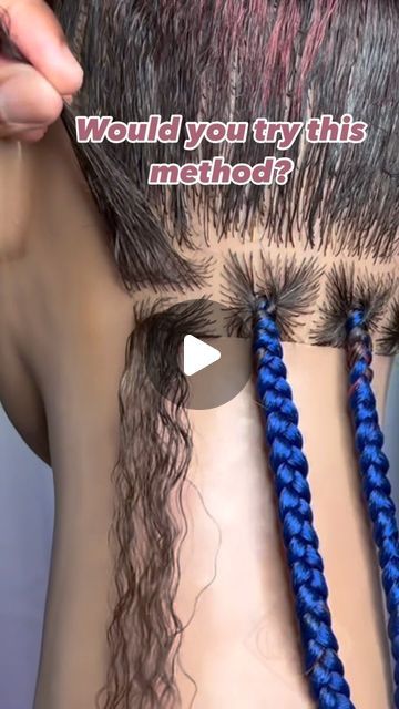 Nay | Naperville, IL Hairstylist/ Braider on Instagram: "Have you ever seen this technique for doing braids?   Full tutorial on my YouTube channel showing different methods on how to feed in hair for braids. Link in my bio or comment learn below and I will send you the direct link.   ✨The Glamtician   #knotlessbraider #knotlessbraidschicago #learntobraid #braidtutorials #howtobraid #youtuber #youtubevideos #youtubechannel #youtubehair #youtubebraider #youtubevideo" How To Install Braid Extensions, Feeding Hair Into Braids, Tri Color Box Braids, How To Put Braids In Your Hair, Hair Mapping For Braids, How To Stretch Braiding Hair, How To Install Braids, Box Braid Technique, How To Braid A Ponytail