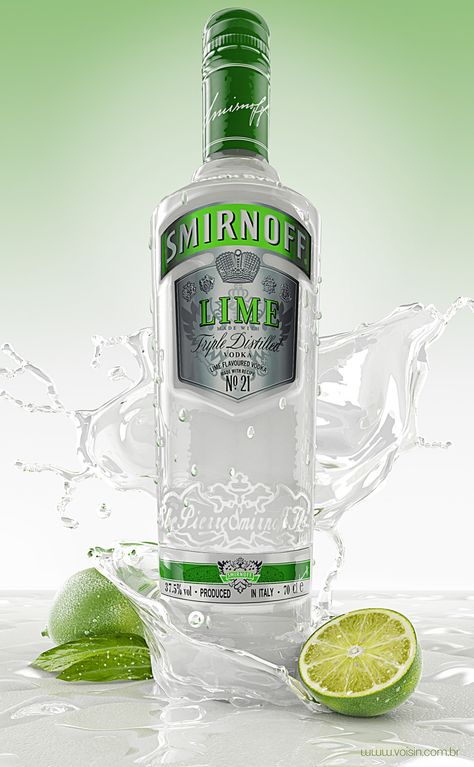 3D Lime Vodka (Vodka de Limão 3D) on Behance Old Monk, Smirnoff Vodka, Vodka Brands, Ad Photography, Wine Photography, Gin And Tonic, Galaxy Wallpaper, Vodka Bottle, Gin