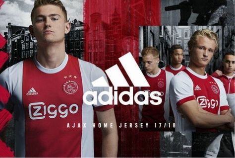 AFC Ajax 2017/18 adidas Home Kit Kit Launch, Adidas Ad, Afc Ajax, Soccer Shop, Soccer Poster, Fashion Layout, Football Fashion, Key Visual, Sports Graphics