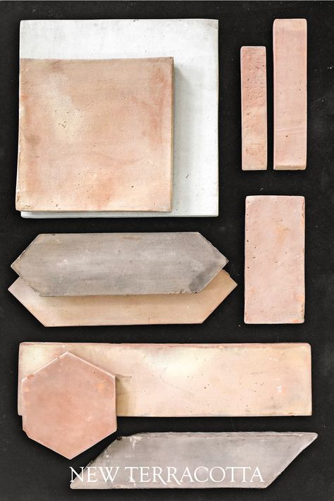 White Kitchen Terracotta Backsplash, Zia Tile Desert Bloom, Terracota Backsplash Kitchen, White Washed Terracotta Tile, Square Terracotta Tile, Terracotta Tile Fireplace Surround, Terracotta Shower Floor, New Terracotta Tiles, Cotto Tile Floor