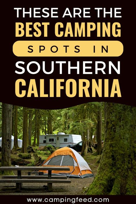 Best Camping Spots in Southern California Camping In Southern California, Camp Hacks, Camping California, Southern California Camping, Yurt Camping, Weekend Camping Trip, Lake Camping, California Camping, California Mountains