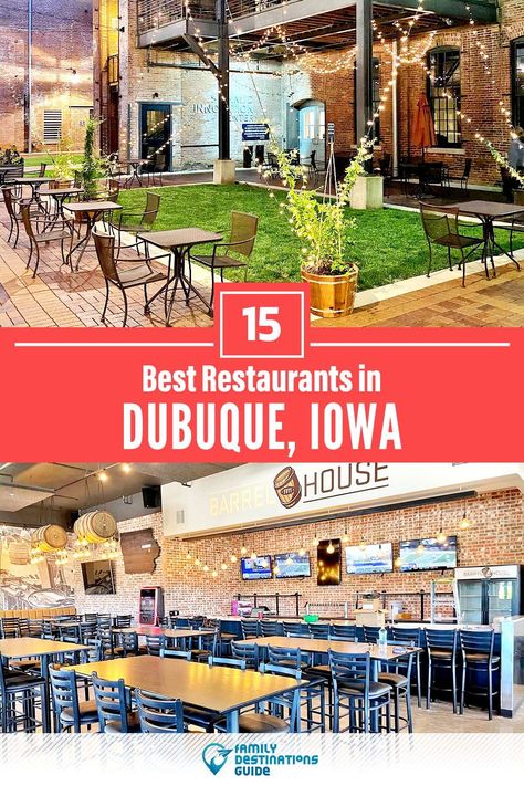 Want to see the best restaurants in Dubuque, IA? We’re FamilyDestinationsGuide, and we’re here to help: From incredible brunch spots and amazing places to eat dinner, to local foodie spots and hidden gems, discover the BEST Dubuque restaurants - so you get memories that last a lifetime! #dubuque #dubuquerestaurants #restaurantsindubuque #bestrestaurantsindubuque #placestoeatdubuque Iowa Road Trip, American Midwest, Midwest Road Trip, Iowa Travel, Dubuque Iowa, Brunch Places, Midwest Travel, Family Vacay, Dinner Dessert