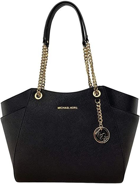 Michael Kors Women's Jet Set Travel Large Chain Shoulder Bag bundled with Michael Kors Purse Hook and Skinny Scarf Sac Michael Kors, Purse Hook, Work Handbag, Mk Bags, Purses Michael Kors, Satchel Handbags, Handbags Michael Kors, Kors Jet Set, Tote Purse