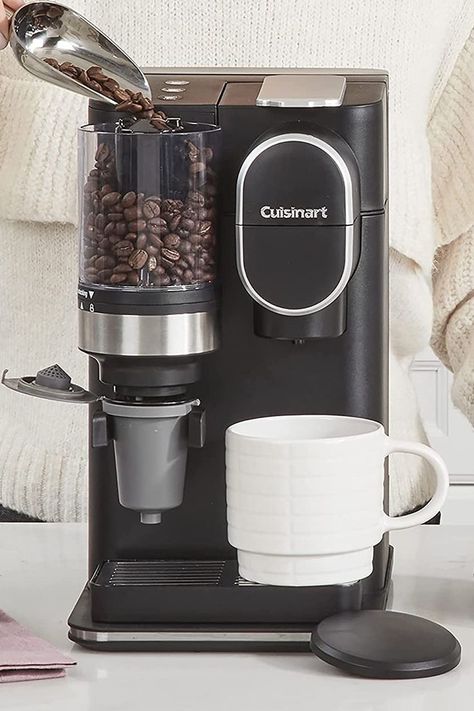 Coffee Grinder And Brewer, Coffee Maker With Grinder, Burr Coffee Grinder, Single Serve Coffee Makers, Single Serve Coffee, The Grind, Ground Coffee, Wine Clubs, Coffee Accessories