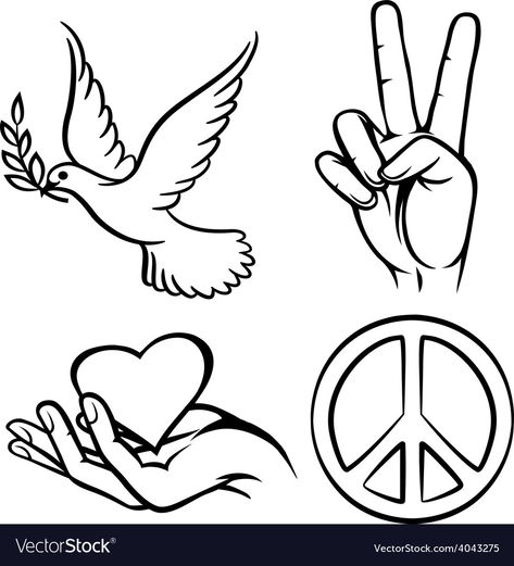 Peaceful Doodles, Peace Logo Symbols, Peace Logo Art, Peace Poster Ideas, Peace Poster Drawing Ideas, Peace Sketch, Peace Doodle, Peace Drawing, Peace Logo