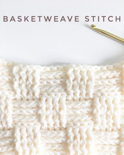 Basket Weave Crochet, Basketweave Stitch, Confection Au Crochet, Crochet Daisy, Crochet Simple, Crochet Stitches For Beginners, Haken Baby, Crochet Stitches Tutorial, Crochet Instructions