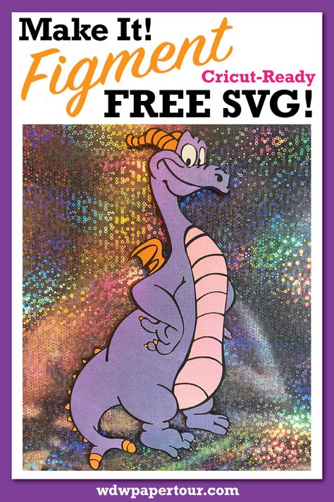 Figment Birthday Party, Figment Classroom, Epcot Silhouette, Figment Svg Free, Figment Nursery, Figment Svg, Figment Disney Art, Figment Disney Svg, Figment Cross Stitch