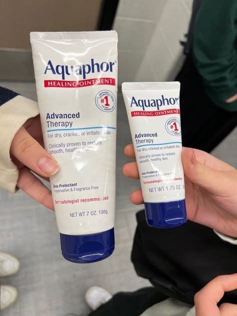 Aquaphor Uses Face, Katie Fang Products, Aquaphor Aesthetic, Aquaphor Healing Ointment, Dry Skin Moisturizer, Katie Fang, Skin Care Basics, Healing Ointment, Body Hygiene