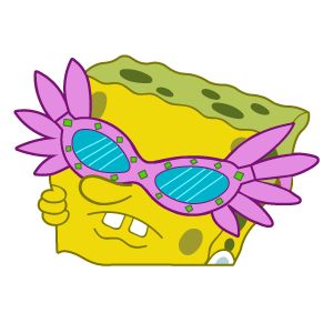 Spongebob Pink Glasses Meme Sticker. #cartoon #meme #SpongeBob #PinkGlasses Glasses Meme, Pink Jellyfish, Spongebob Painting, Spongebob Party, Pink Glasses, Spongebob Wallpaper, Posca Art, Spongebob Memes, Meme Stickers