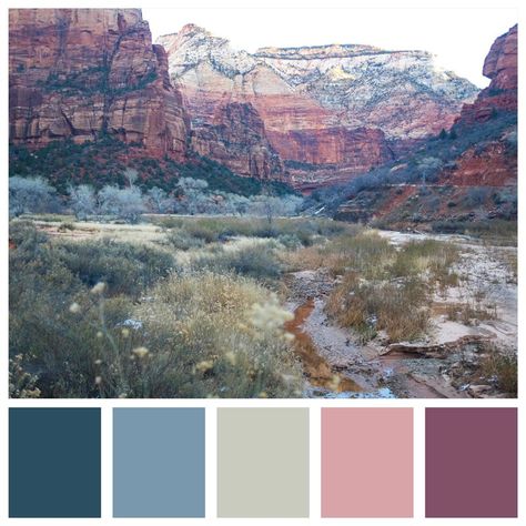 Sedona Winter Wedding, Northwest Color Palette, Zion Color Palette, Mountain Sunset Color Palette, National Parks Color Palette, Montana Color Palette, Rocky Mountain Color Palette, Spring 2023 Color Palette, Granola Color Palette