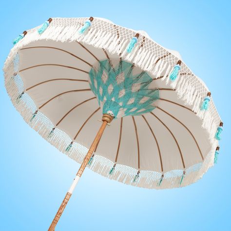 Bali Style Home, Sun Parasol, Pool Umbrellas, Front Garden Design, Sun Garden, Garden Parasols, Garden Umbrella, Garden Tool Storage, Umbrella Designs