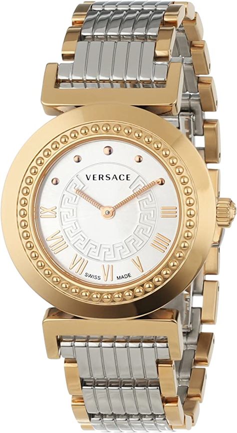 Trendy Watches Women Fashion, Trendy Watches Women, Versace Women, Pretty Watches, Womens Designer Watches, Slim Watches, Trendy Watches, Gold Watches Women, Versace Watch