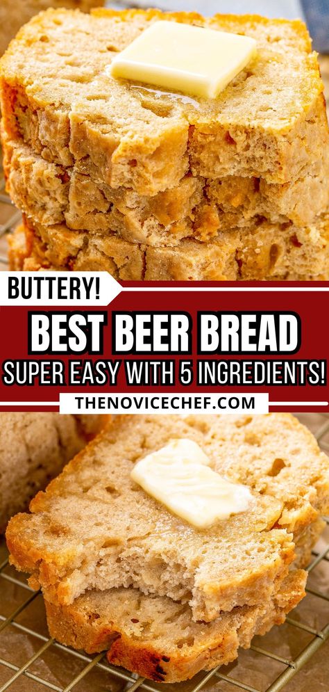 Quick Beer Bread Recipes, Beer Bread With All Purpose Flour, Low Carb Beer Bread, Easy Oven Bread Recipe, Easy Crusty Bread Quick, Slow Cooker 2 Ingredient Beer Bread, Beer Bread In A Jar, Guinness Beer Bread Recipe, What To Serve With Beer Bread