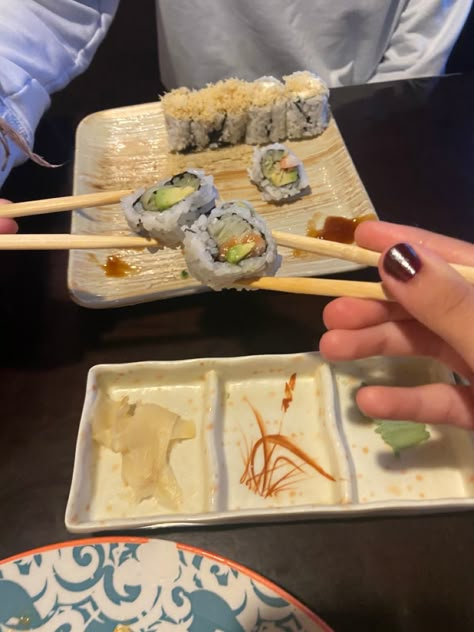 All you can eat sushi date All You Can Eat Sushi, Sushi Date Aesthetic, Soft Launching, Sushi Date, Sushi Sushi, Summer Board, Sushi Night, Lions Gate, Cute Date Ideas