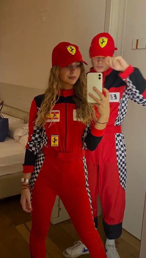 F1 Couple Costume, Air Force Costume, Henry Danger Costume, Racing Driver, Car Racing, Couples Costumes, Girl Costumes, Race Car, Formula 1