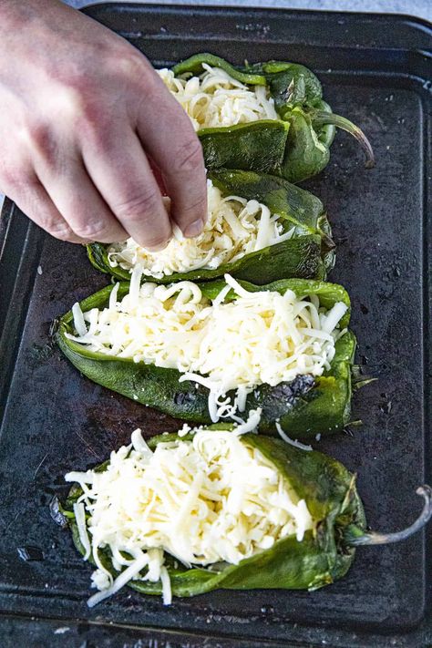 Cheese Stuffed Poblano Peppers, Pablano Pepper Recipe, Grilled Stuffed Peppers, Poblano Recipes, Poblano Peppers Recipes, Poblano Pepper, Roasted Poblano Peppers, Pepper Recipes, Mexican Meals