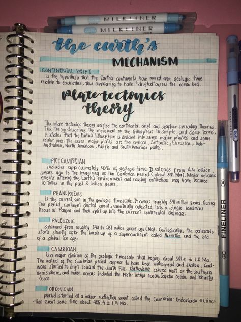 Plate Tectonics Notes, Plate Tectonic, Plate Tectonic Theory, Physics Notes, Ninth Grade, Notes Ideas, Science Notes, Plate Tectonics, Notes Inspiration