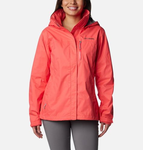 Women's Pouration™ Rain Jacket | Columbia Sportswear Columbia Rain Jacket, Ladies Short Jackets, Packable Jacket, Waterproof Jacket, Shell Jacket, Columbia Sportswear, Short Jacket, Lightweight Jacket, Emporio Armani